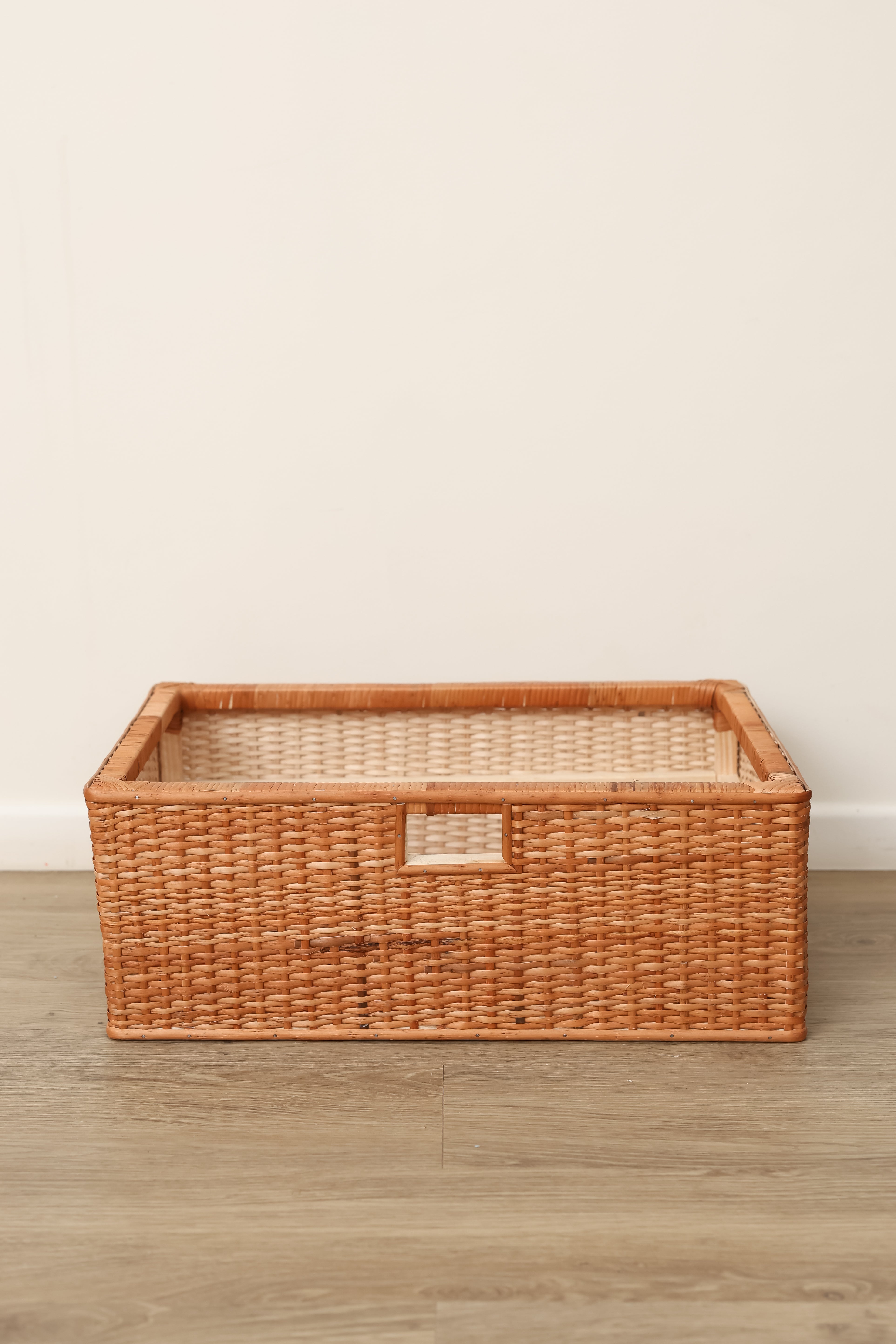 Caja de Mimbre Multiuso | Canasto Organizador para Guardar Hogar